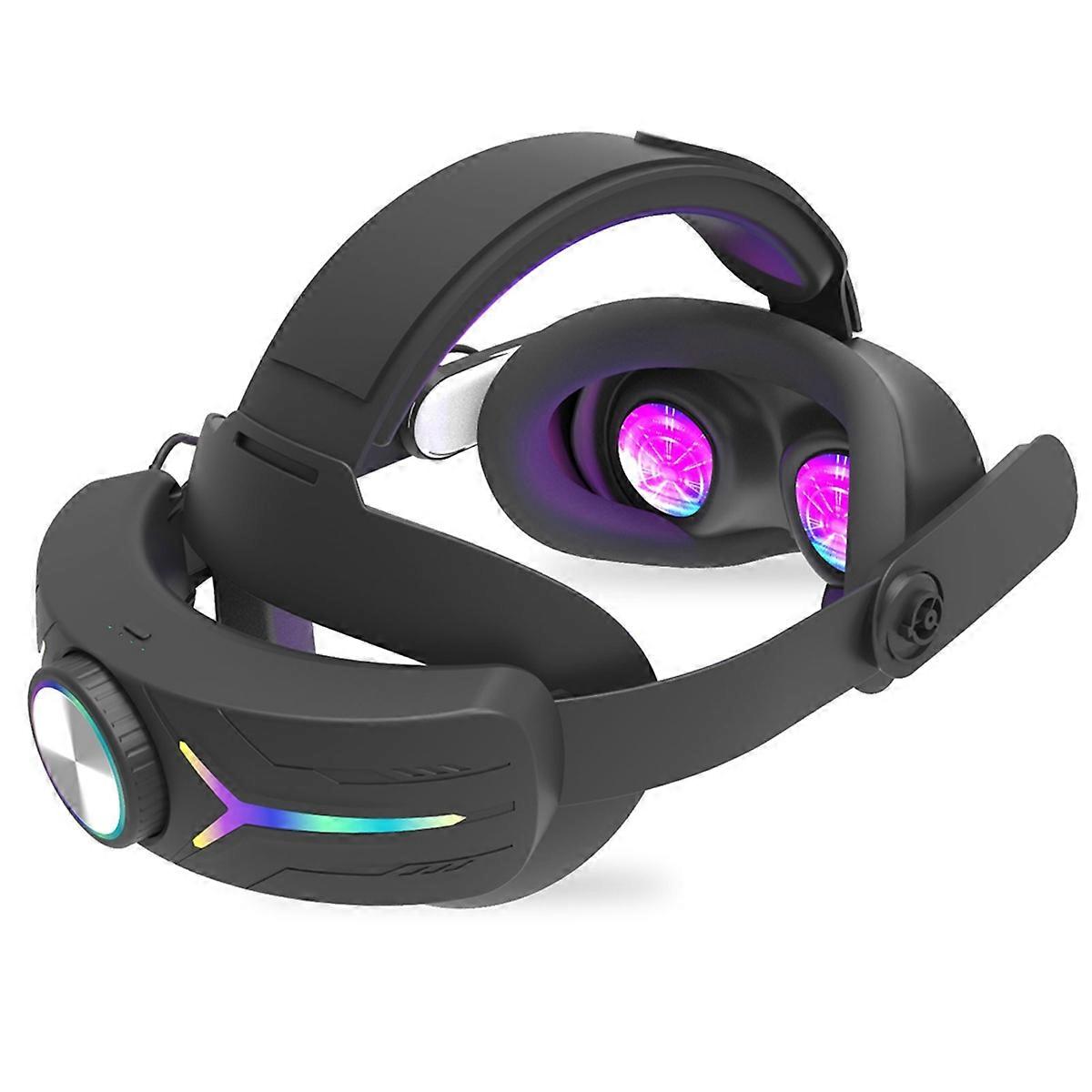 RGB Light Fast-Charging for 3/3S Battery Head Strap Black