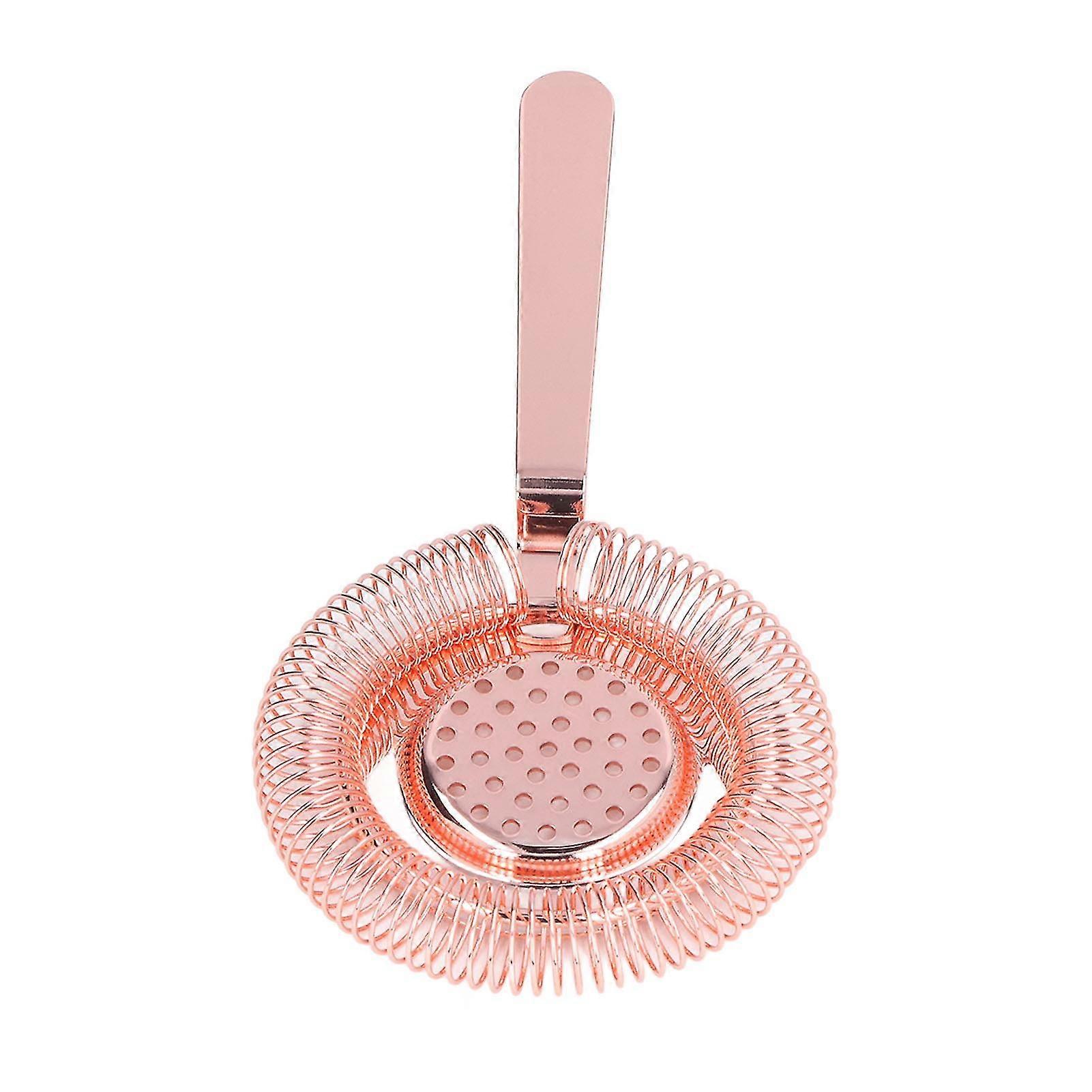 Fine mesh strainer for cocktails, rose gold bartender tool, professional bar accessories, ice filter