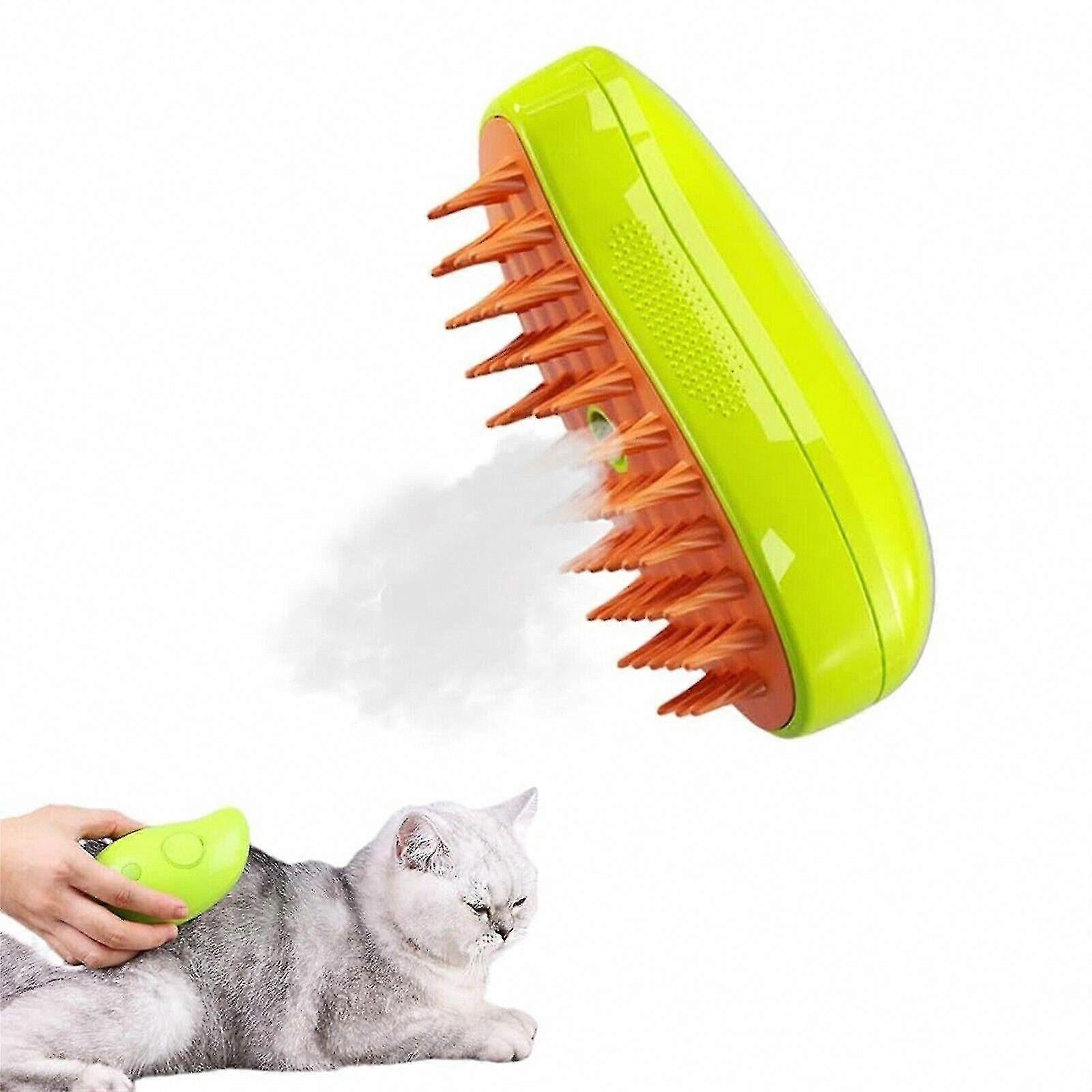 Steamy Cat Brush - 3-in-1 Self-Cleaning Steam Brush for Cats