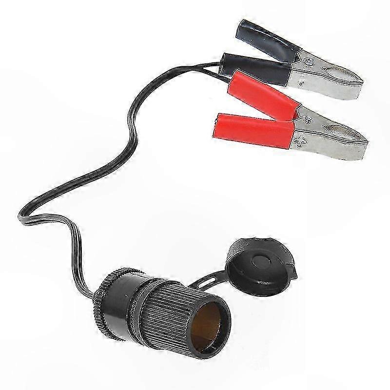 16A 12V/24V Vehicle Power Socket with Battery Clamps for Automotive Use