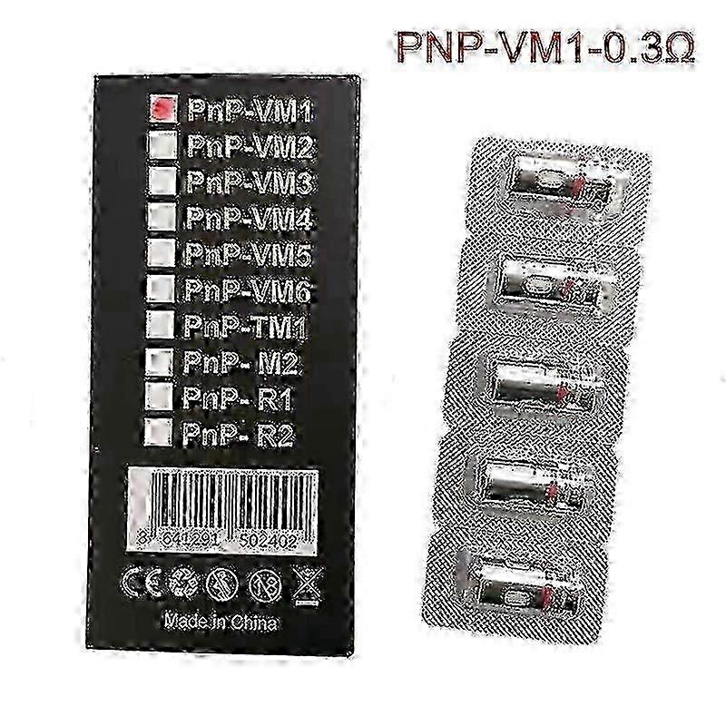 Voopoo Pnp Coil Replacements 5pcs/box (vm1/vm3/vm5/r1/m2)