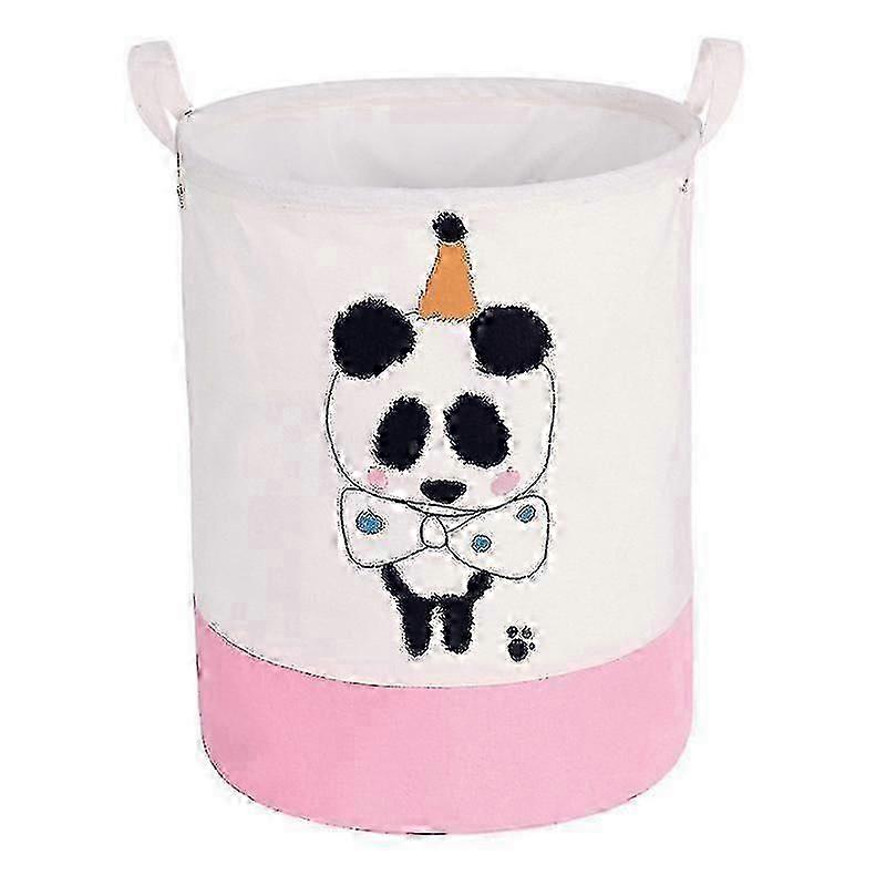Cute Panda Design Foldable Baby Laundry Basket - Waterproof Storage...