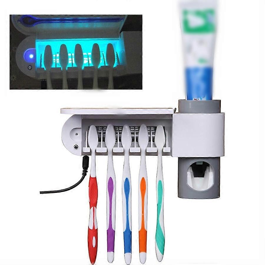Electric Disinfection Toothbrush Holder, Style:EU Plug EU Plug