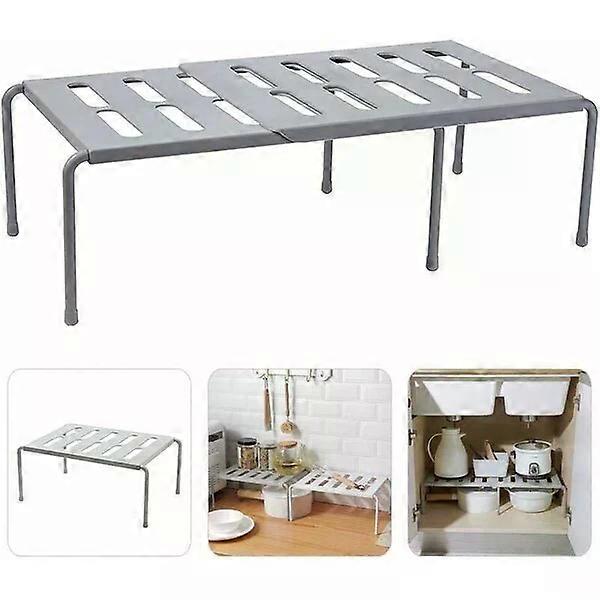 Kitchen storage rack with adjustable size, suitable for storing a variety of items