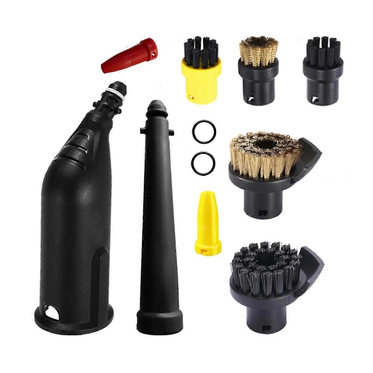 For SC1 SC2 SC3 SC4 SC5 Steam Cleaner Accessories Replacement Steam Extension Nozzle Round Brushes Kit