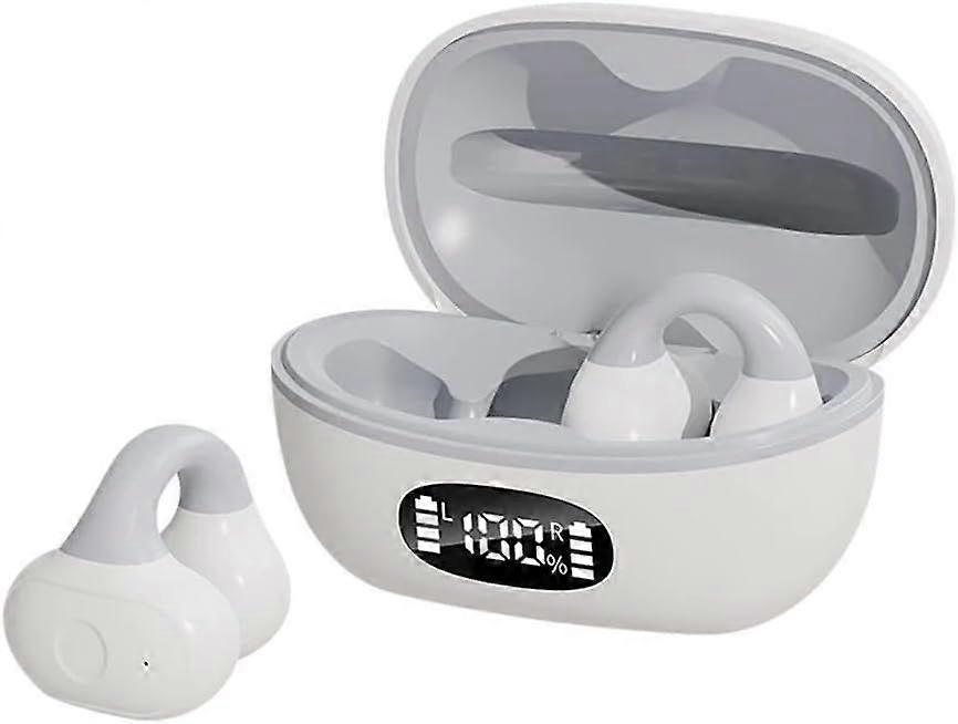 Bone conduction Bluetooth headset, stereo, with microphone(Grey)