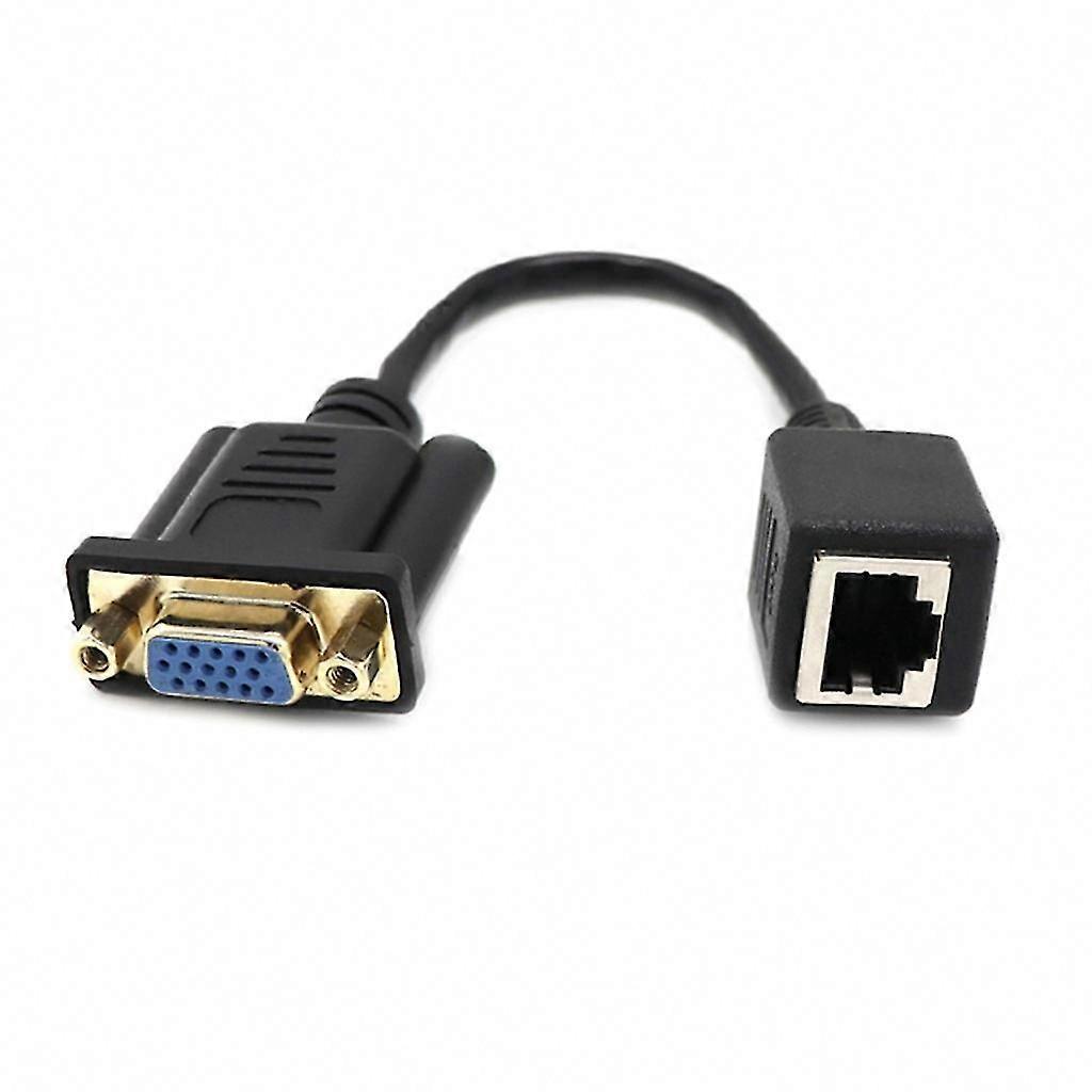 VGA to RJ45 Adapter Cable Female/Male to Female Extender for Long Distance Signal Transfer