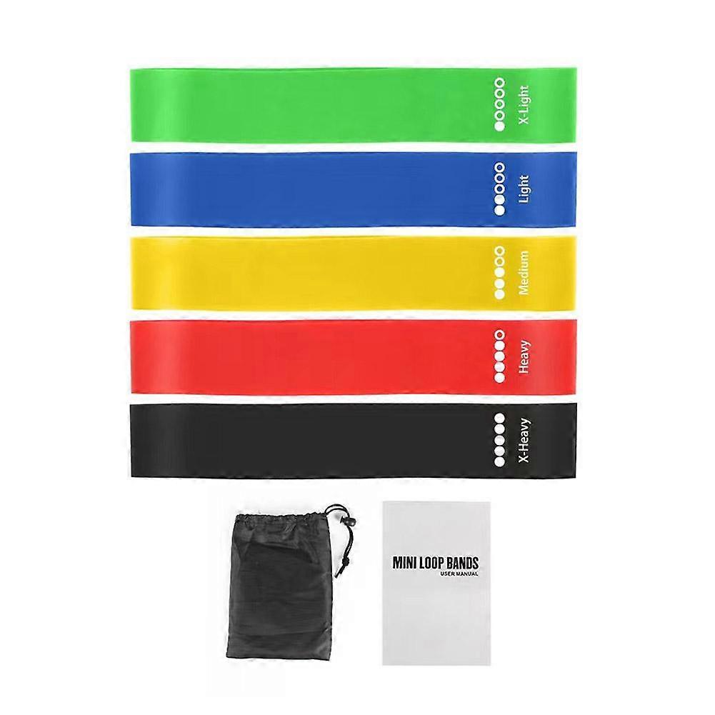 Resistance Bands Loop Set Strength Fitness Leg Exercise Yoga Workout Pull Up