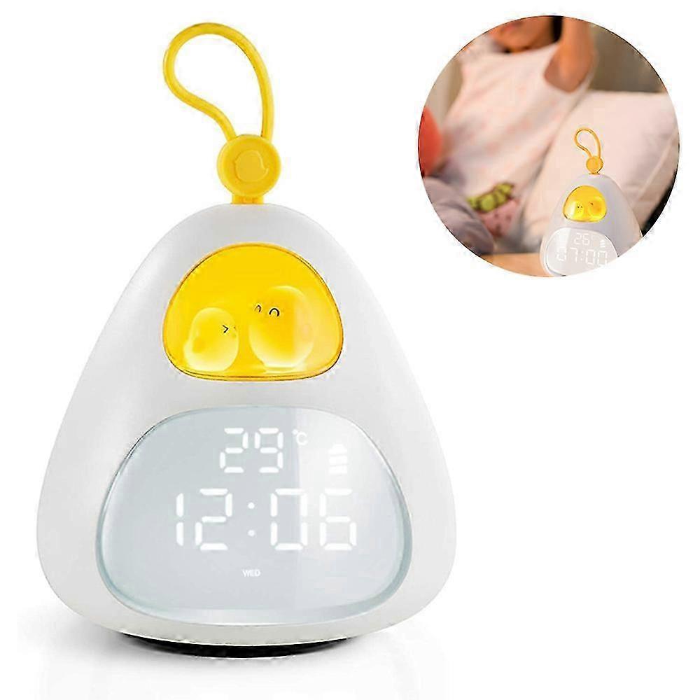 2025 Alarm Clock for Kids Wake up Light Night Light with USB Charger
