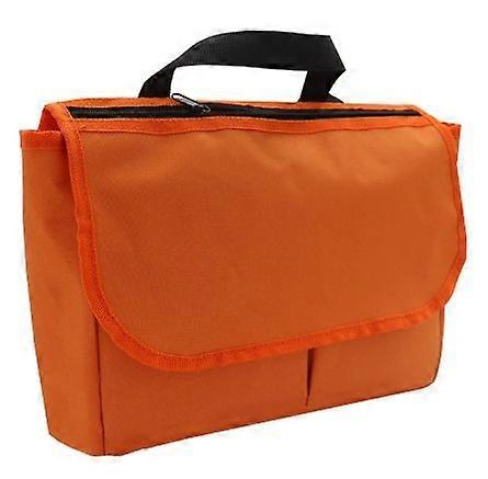 Wheelchair Hanging Storage Bag with Pockets Side Organizer for Mobility Aid High Visibility for Travel and Daily Use Orange