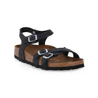 Birkenstock kumba musta vahamainen lea calz sandaalit