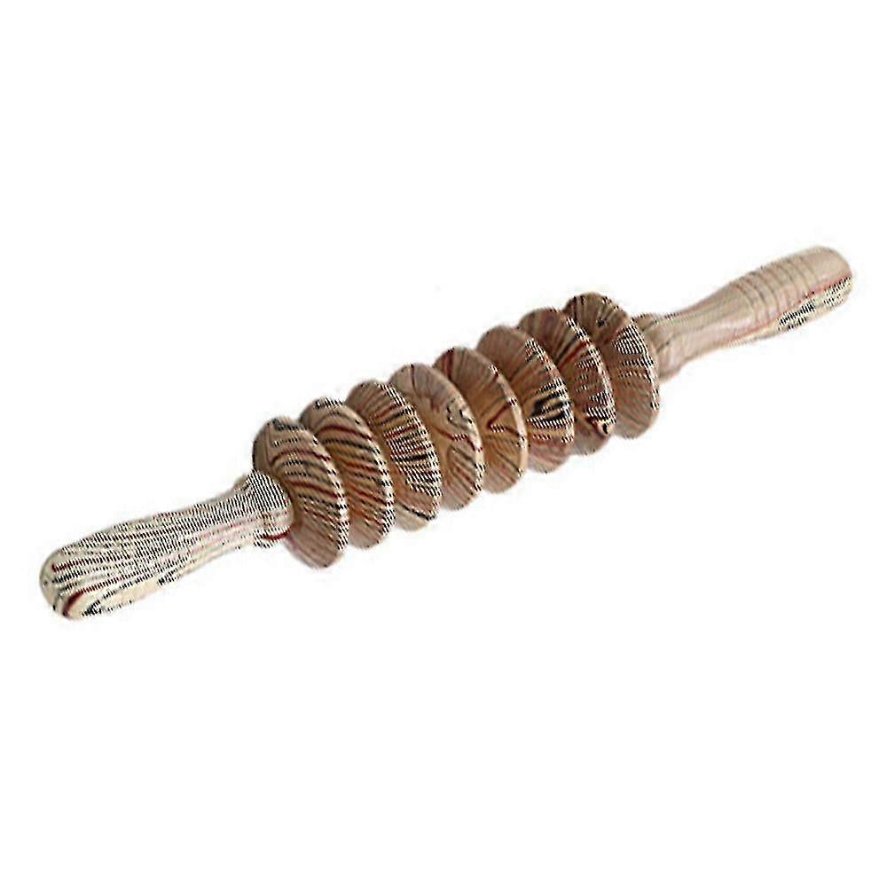 Wooden Handheld Massage Roller Trigger Point Full-body Muscle Release Massager Reducing Soreness Fitness
