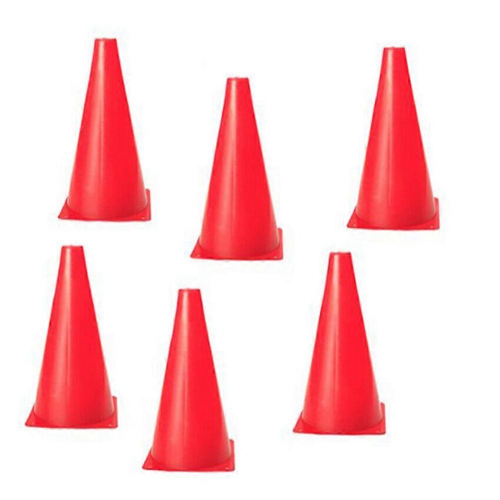 Sports Mark Agility Cone for Soccer Training Drill 6Pcs Red