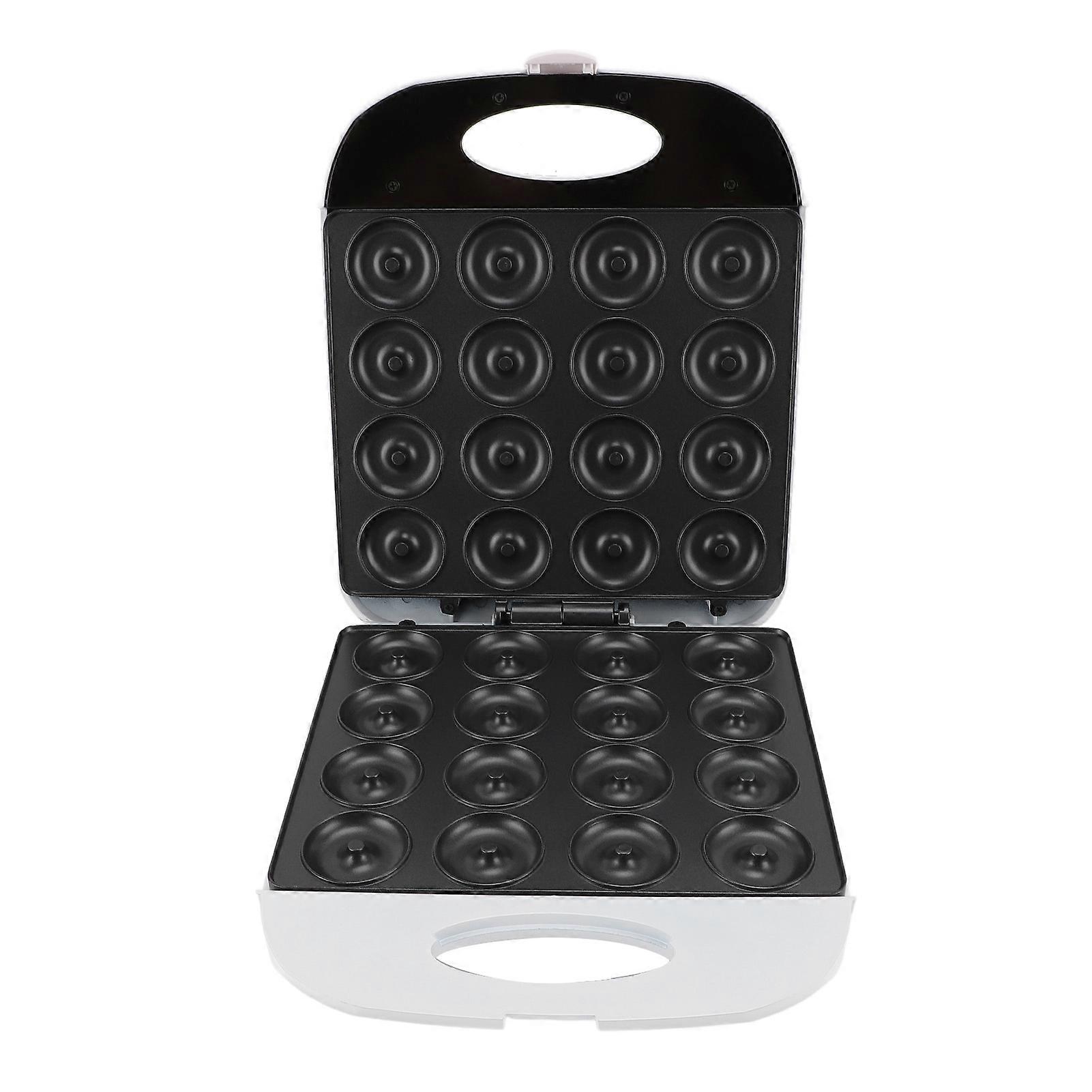 Mini Donut Maker 1400W, 16 Holes, 26.5x32x8cm, Nonstick US Plug