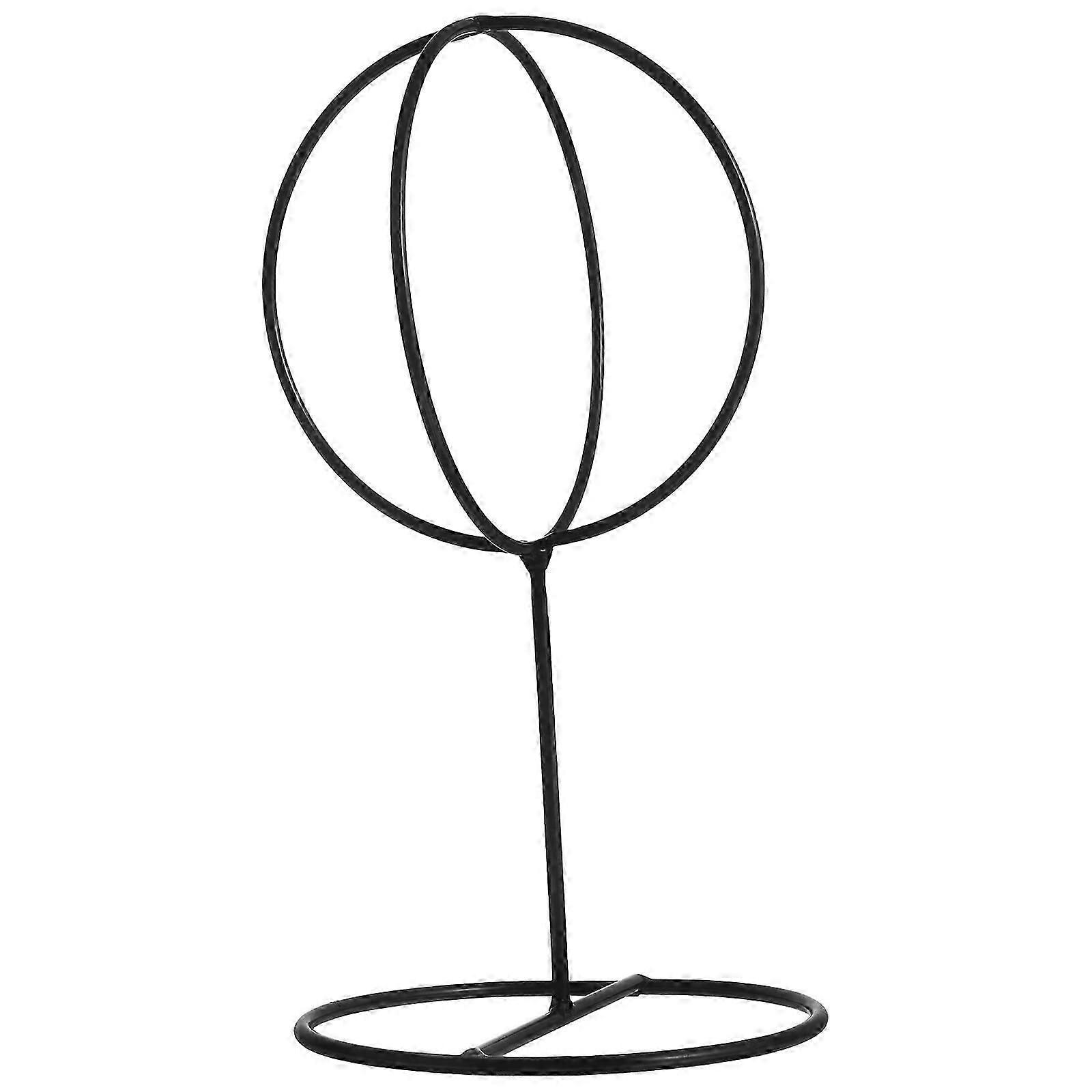 Hat Display Stand Stainless Steel Wig Display Bracket Hat Storage Organizer