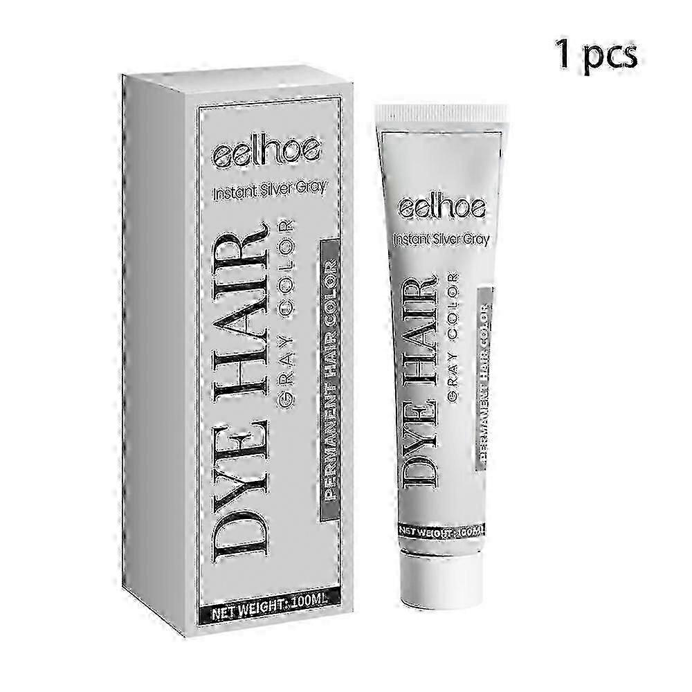 فضي - رمادي - طبيعي - شعر - صبغ - كريم - أزياء - فضي - صبغ - صبغ - دائم - فوري - لون - للأنواع - 100 مل