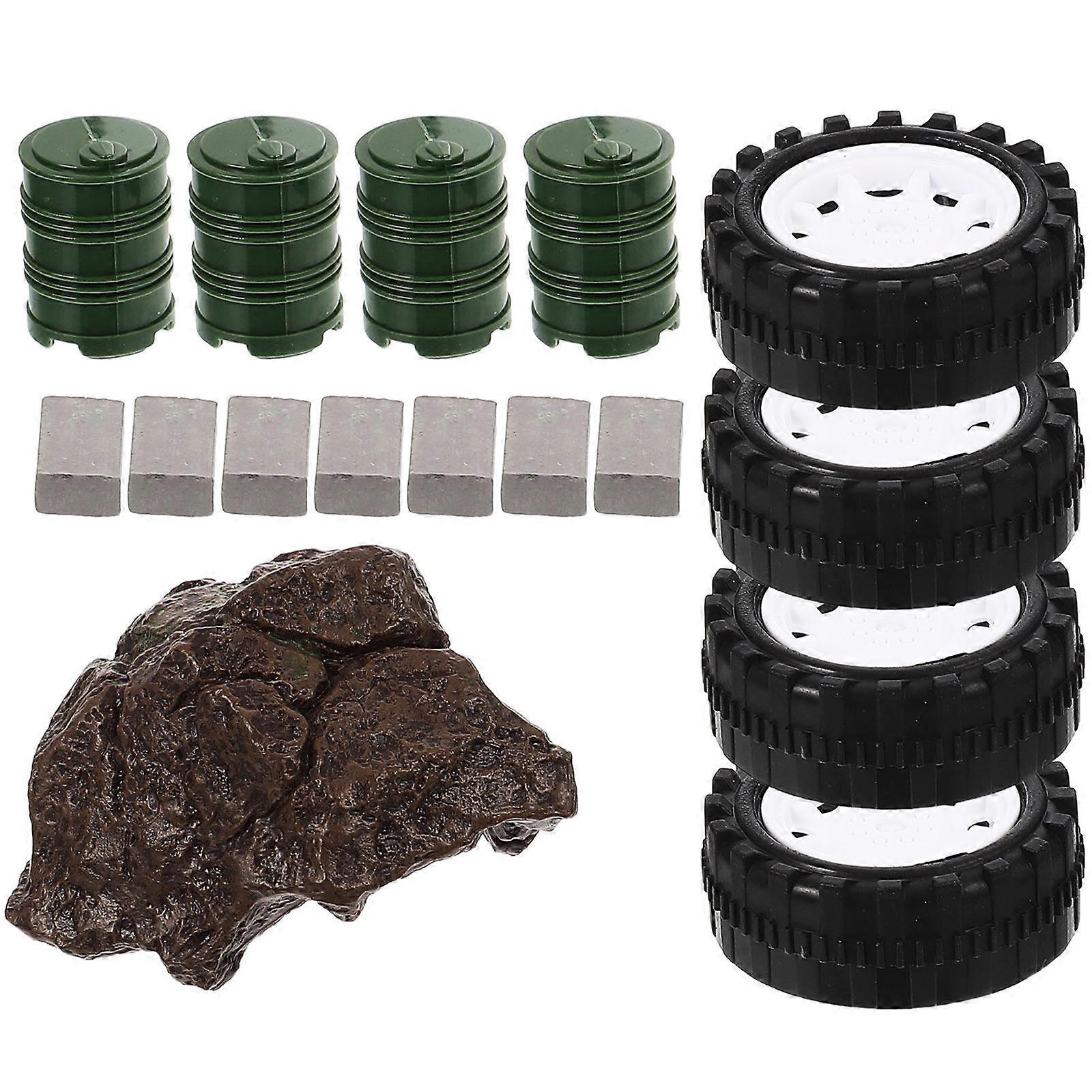 Assorted Color Mini Military Accessories for Kids Sand Table Toy Set