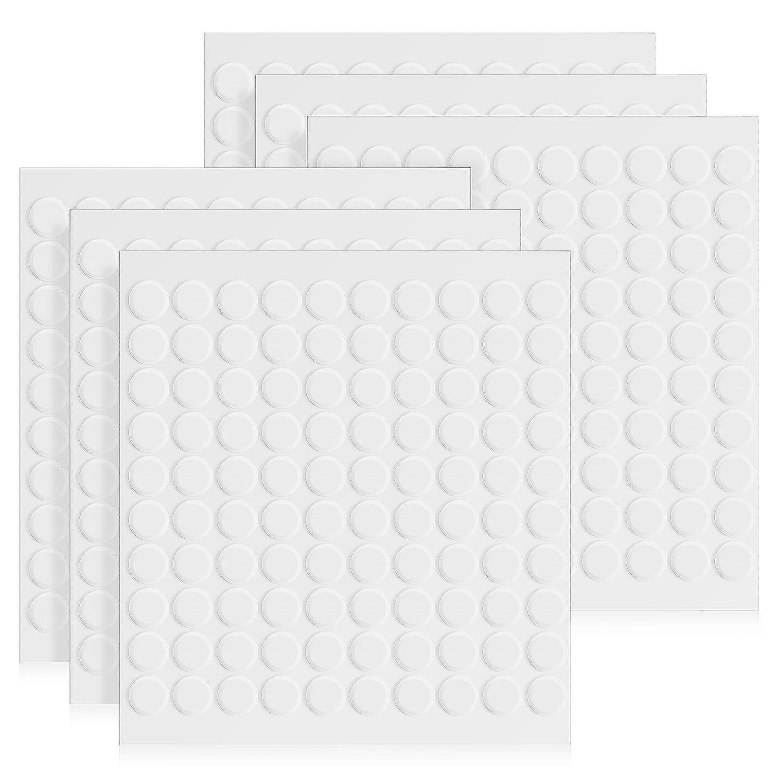 Adhesive Dots Double Sided Adhesive Dots for Craft Use 1200Pcs White Acrylic