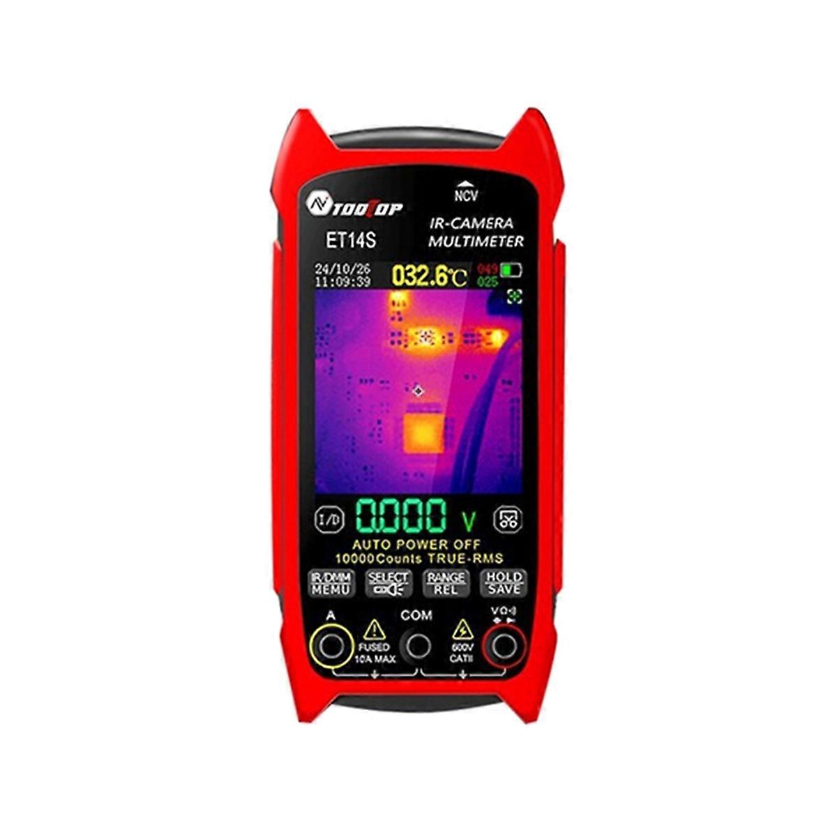 ET14S 2.8inch Thermal Imager Current Voltage Multimeter ISR IR Camera Pipeline Heating Electronic Inspect Red