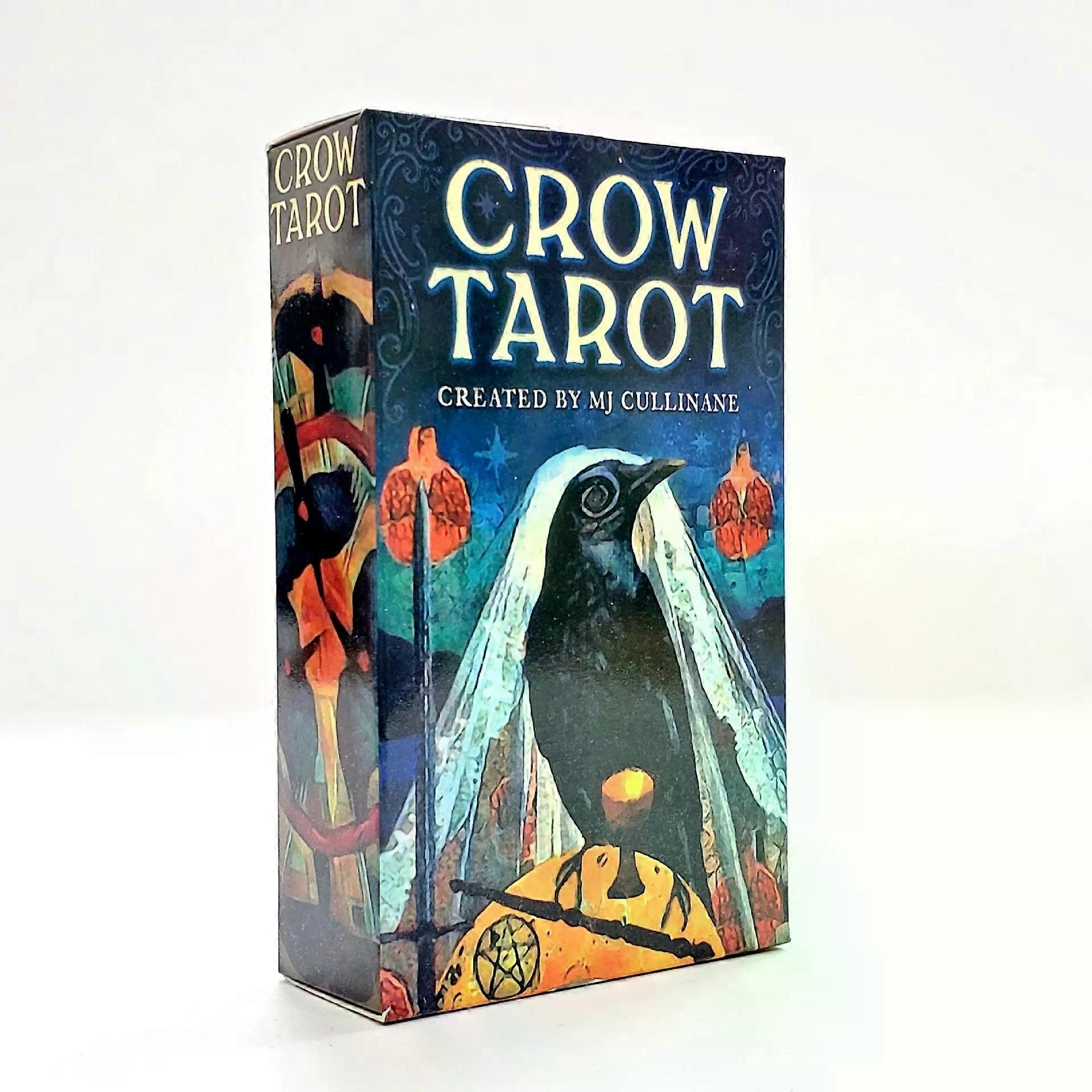 NEW Crow tarot cardsn A 78 Tarot Deck English version Divinatio fate Oracle Card Board Game for Adult with PDF Guidance