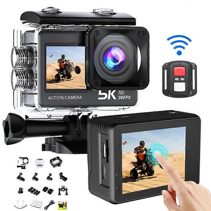 C1S Waterproof Action Camera 5k 30FPS 20MP Digital Wifi Camcorder EIS Anti-shake
