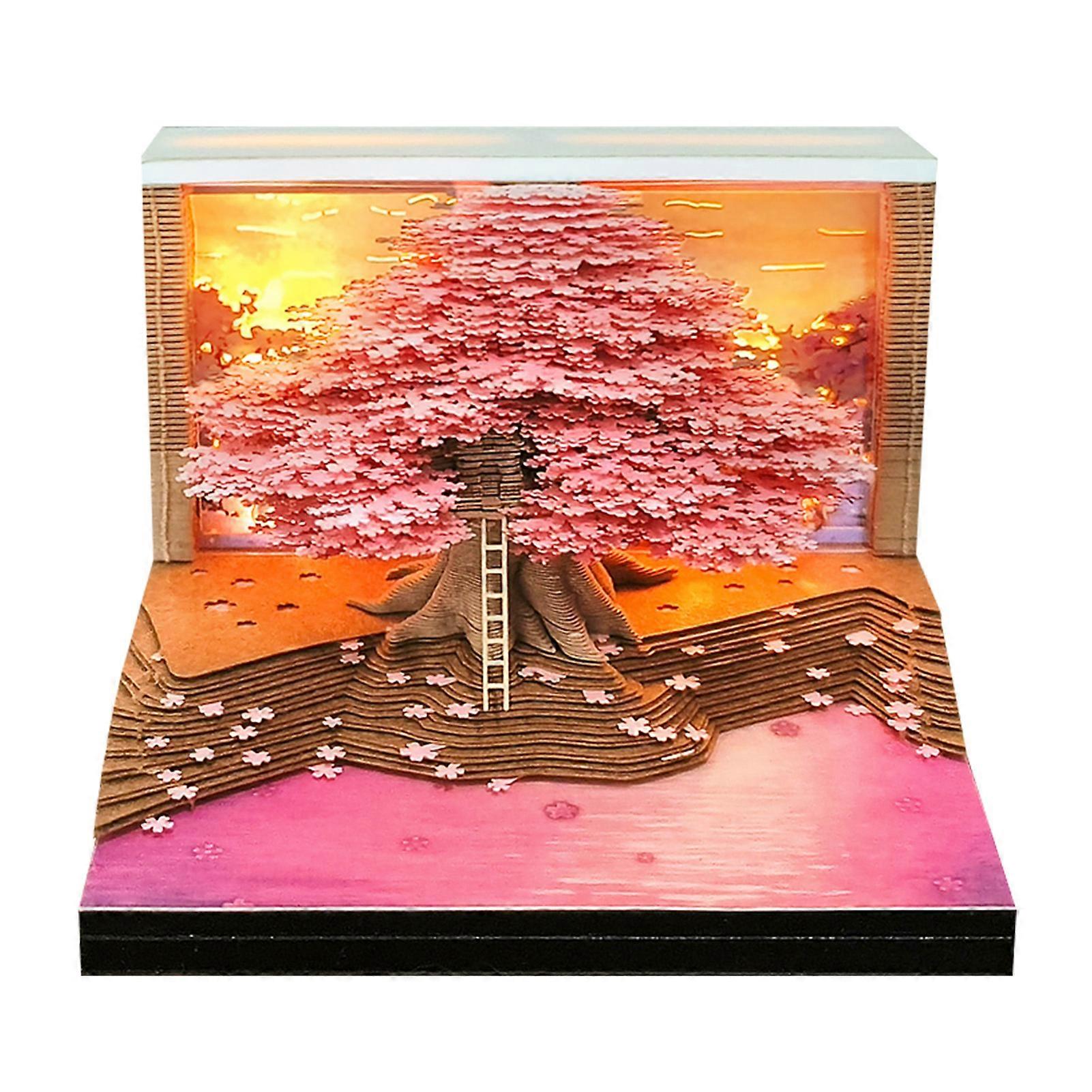 Decorative Tree Planner 2026 3D Cute Tear Paper Carving Stickys DIY Note Pad Great Presents