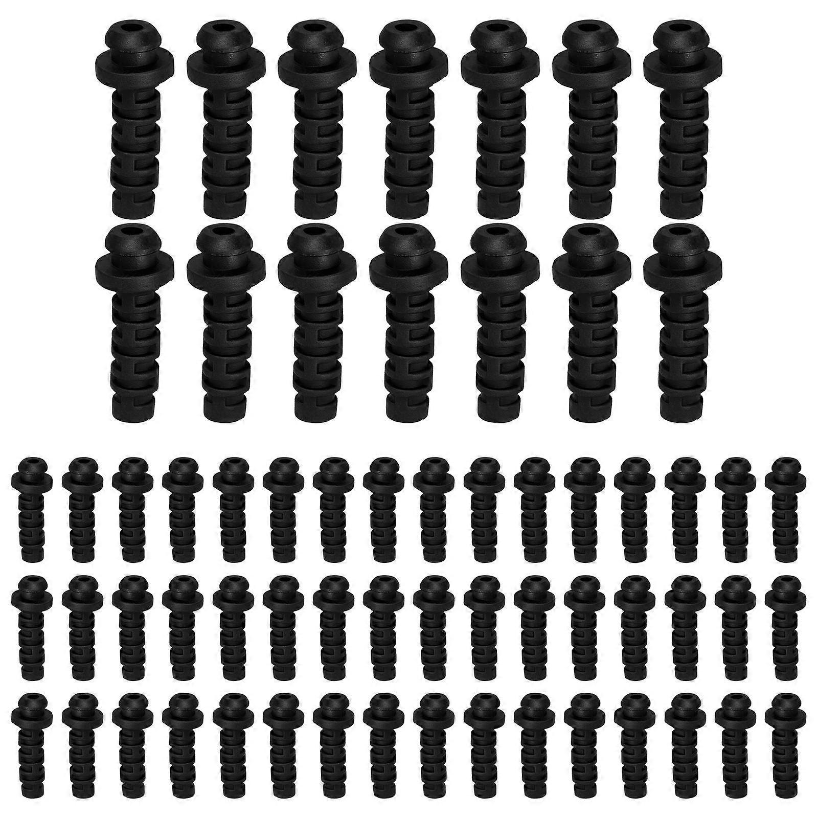 Cord Grip Connector for Electrical Wire Protection with 10Pcs Black ABS