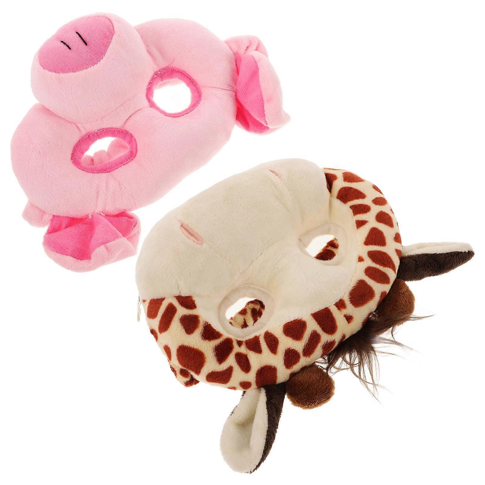 Animal Halloween Masks Pig Deer Party Masks for 10Pcs Assorted Color