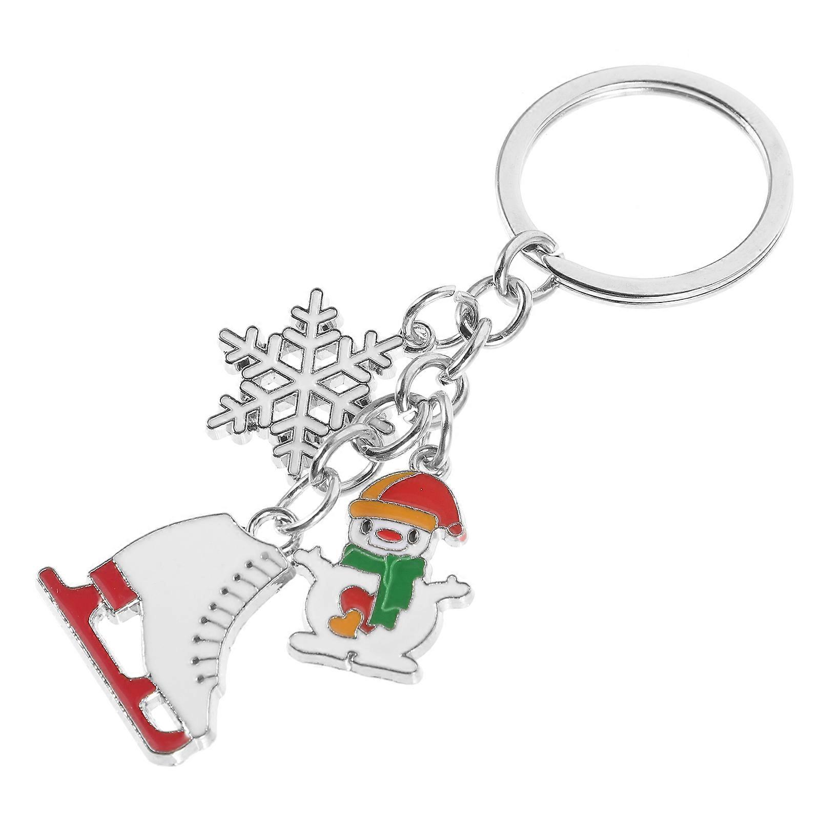 3Pcs Christmas Key Pendant Set for Car Key and Backpack Decoration