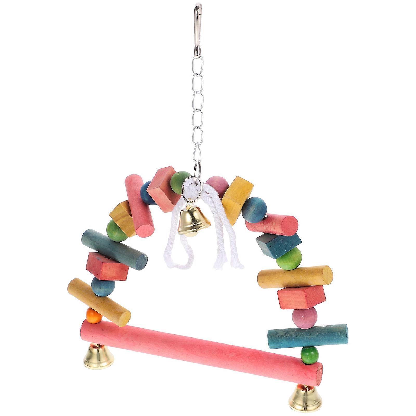 Parakeet Cage Accessories Bird Swing Toy for Pets 4Pcs Set