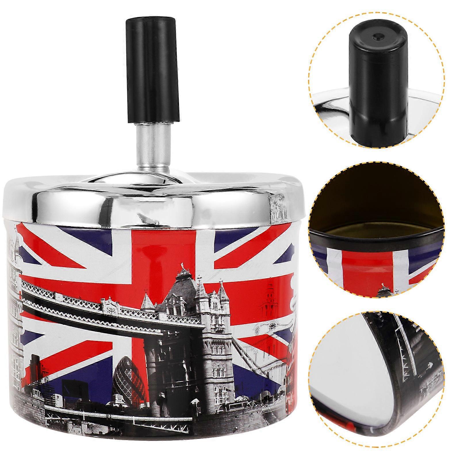 Desktop Tray Home Automatic Extinguishing Ashtray Windproof 5Pcs