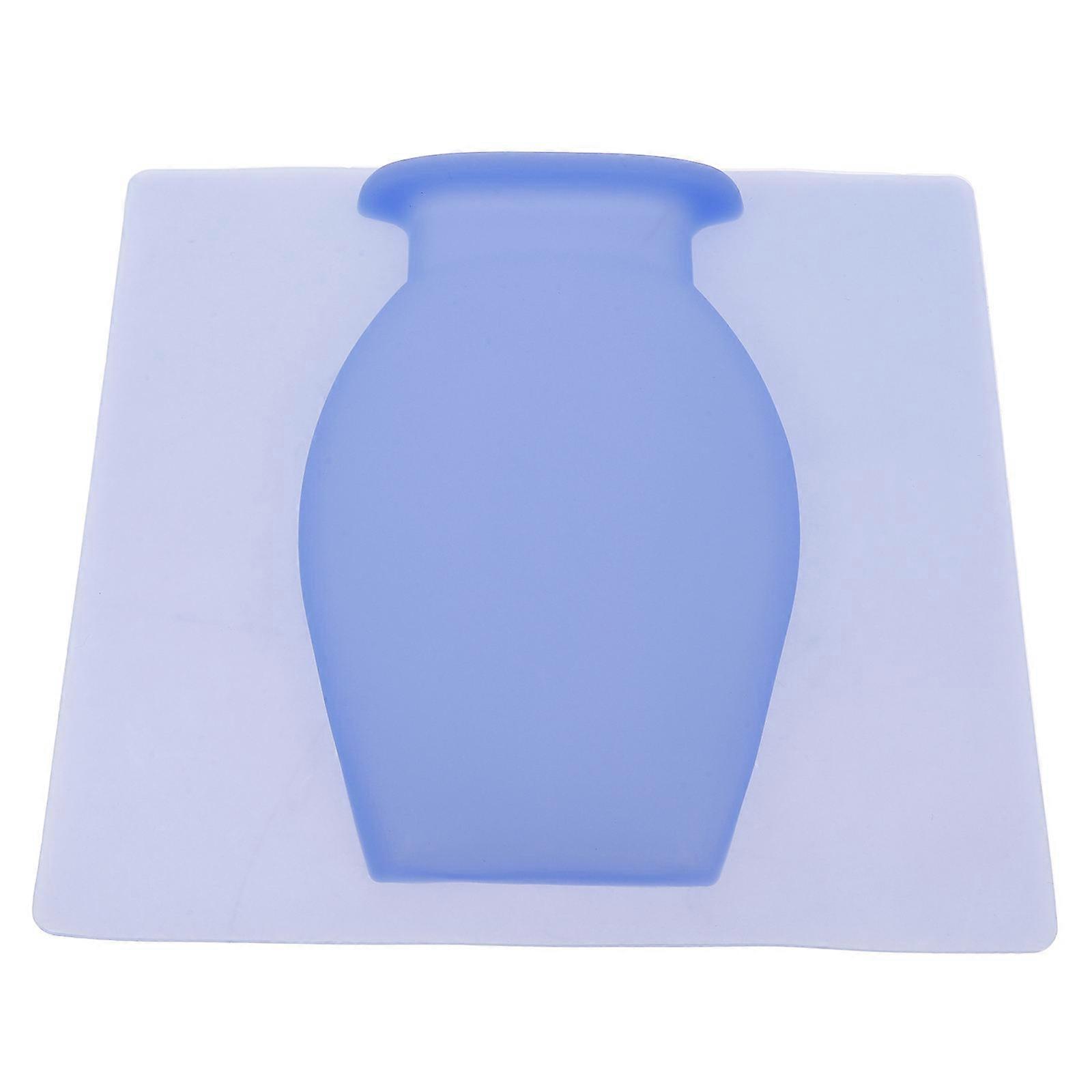 Wall-Mounted Vase Silicone Vase Decor for Storage Using 5Pcs Blue