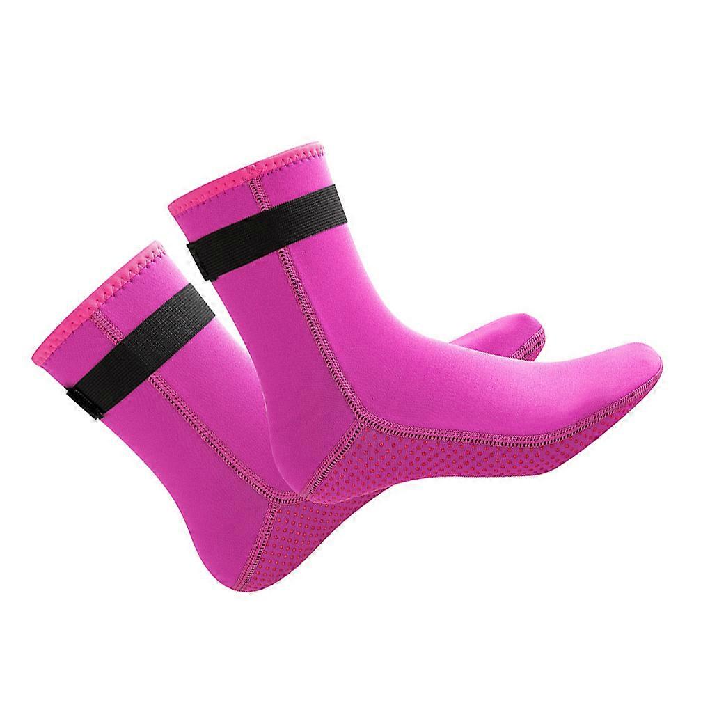 1 Pair Neoprene Diving Sock Scratchproof Breathable Soft Sticker Type Replacement Solid Color Underwater Swimming Socks