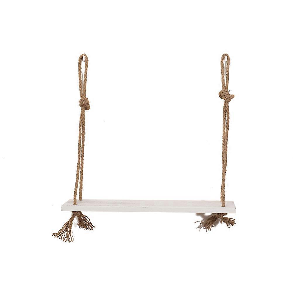 Hanging Shelf Wooden 3Pcs Rope Shelf for Holding Stuff Wall Display Rack