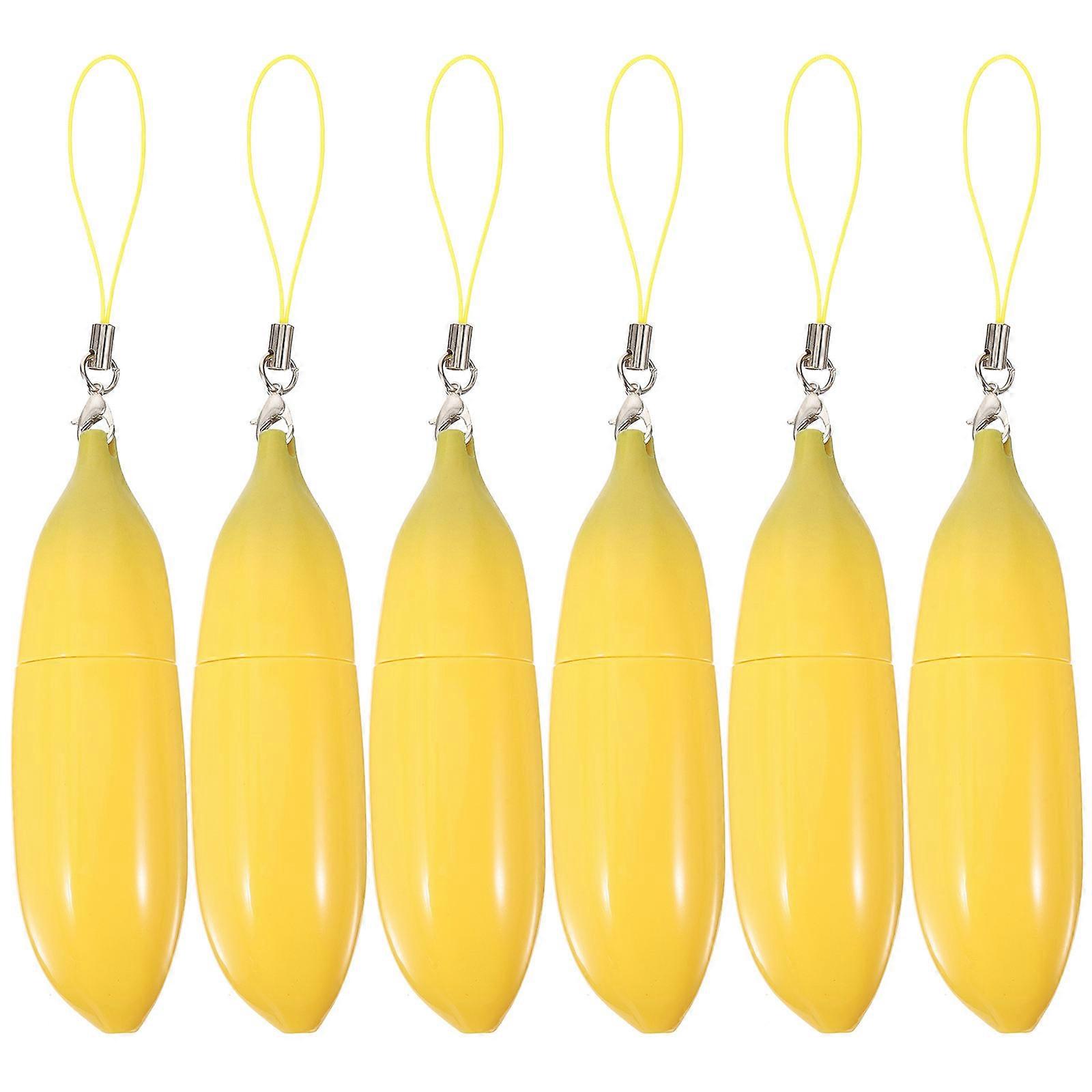 Lip Gloss Tube Lip Balm Bottles for DIY 24Pcs Practical Yellow Containers