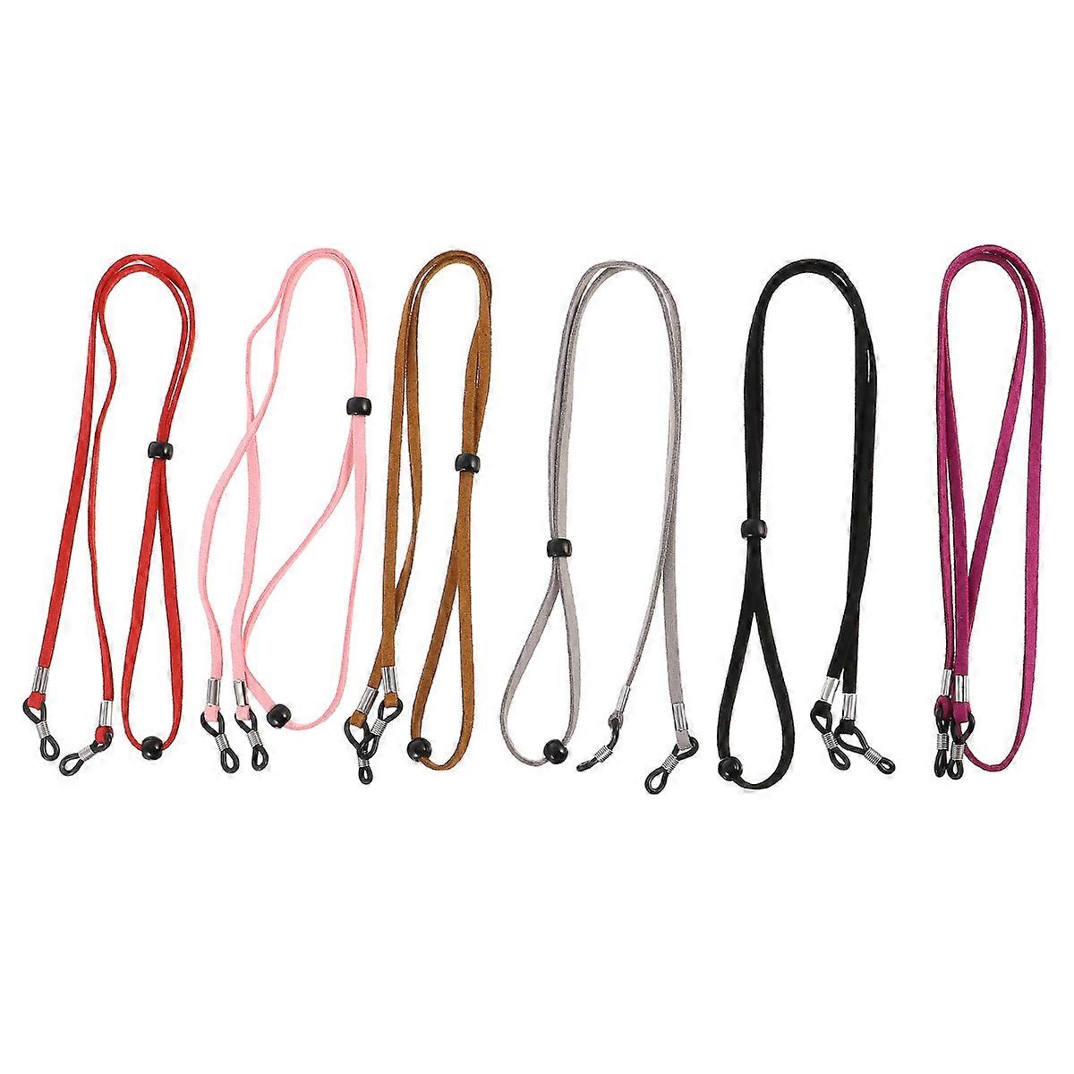 Non-Slip Glasses Rope Adjustable for Fixing 12Pcs Assorted Color Fabric Lanyard