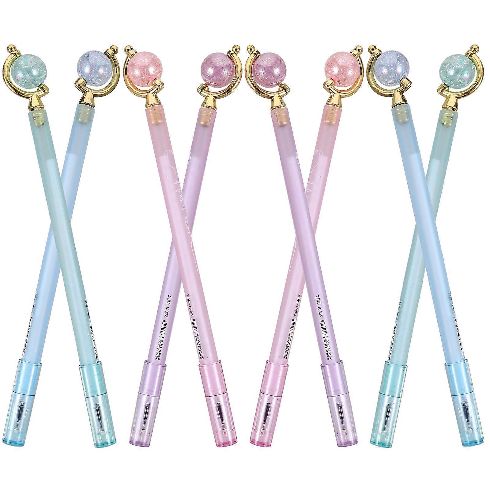 Globe Pen Gel Ink Pen for Writing Use 24Pcs Decorative Students Pens