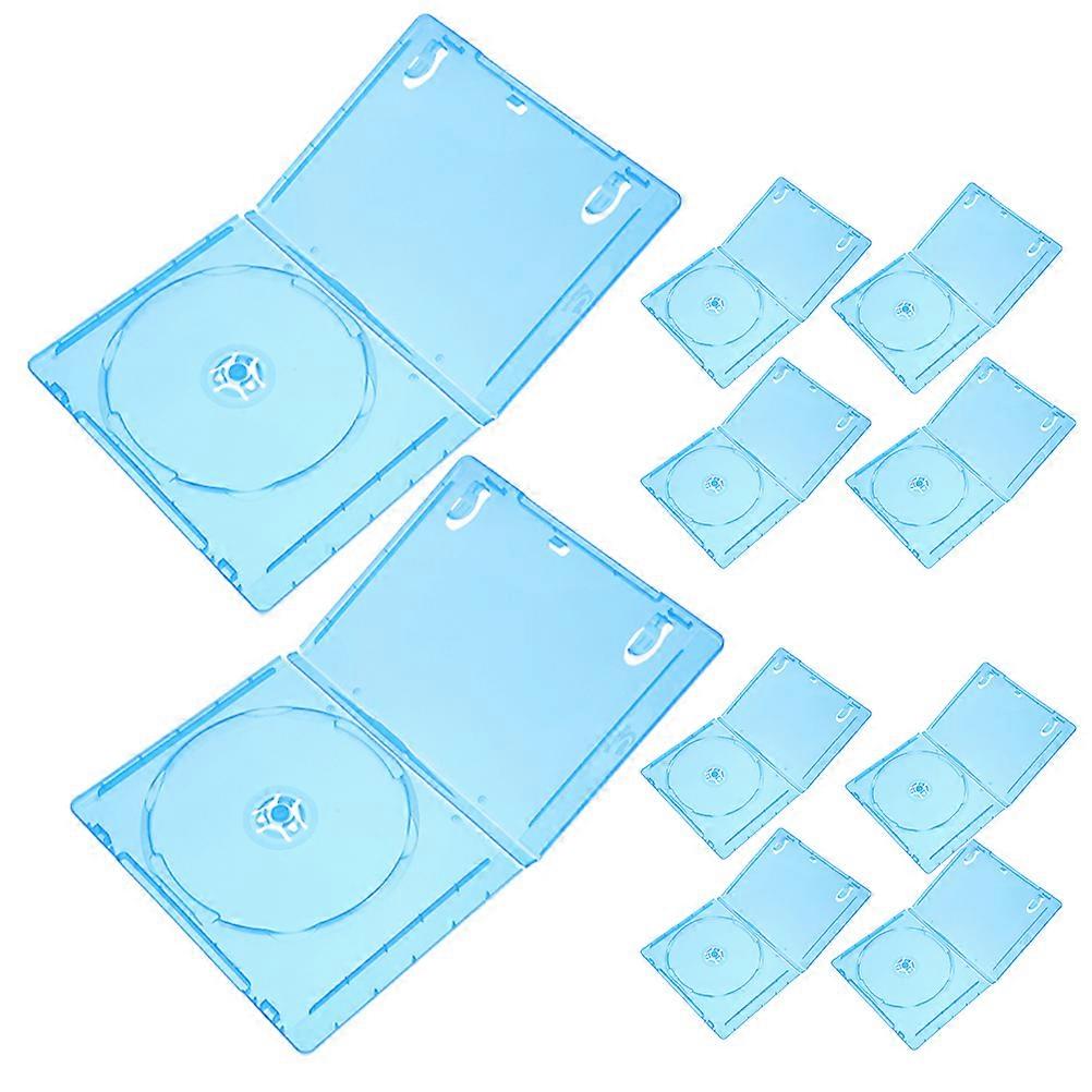 Multi-Use Disc Wrapping Case For CD/DVD Storage In Sky-Blue Color Measuring 17.00X13.50X1.00CM With Insertable Cover Design - 10Pcs