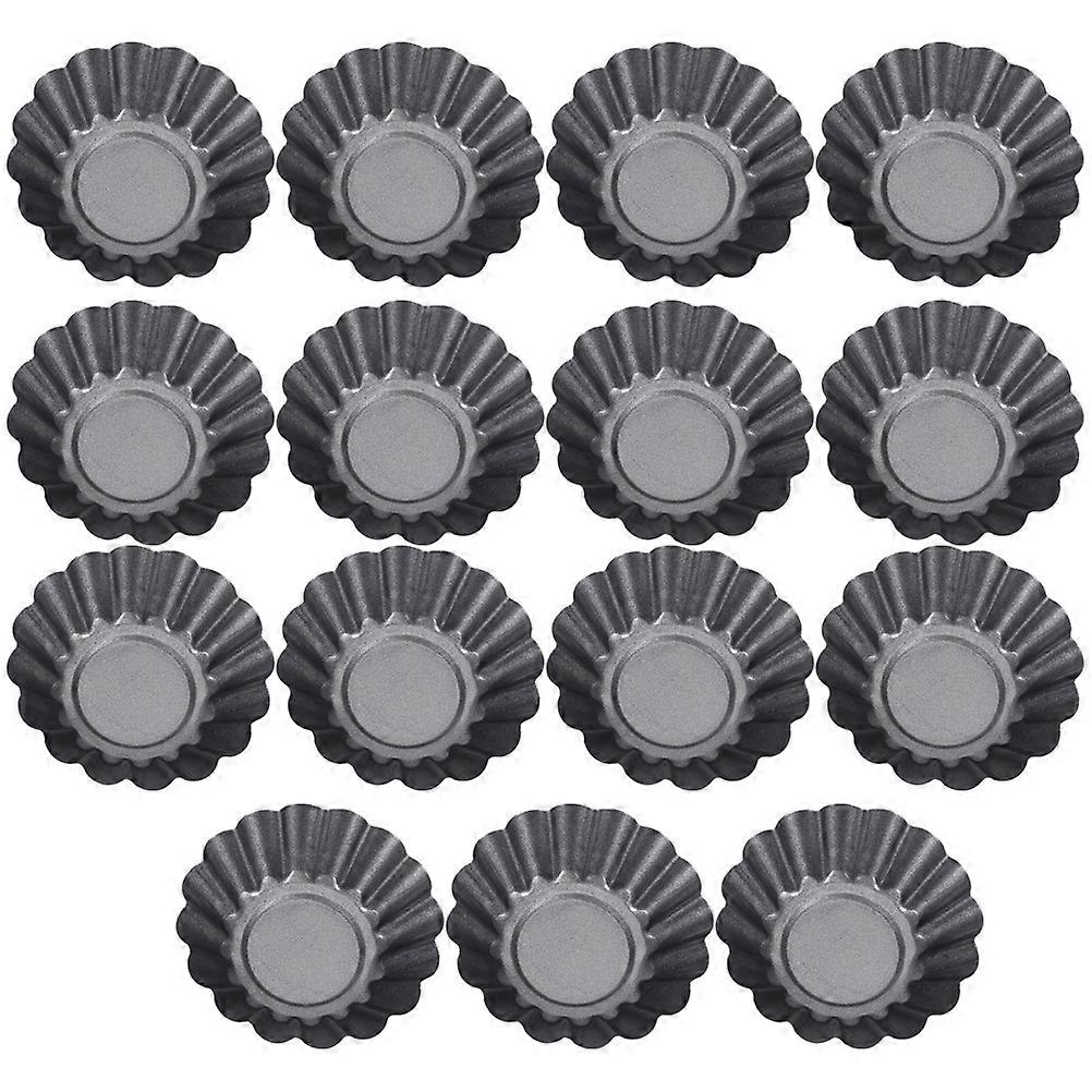 30 Pcs Non-Stick Baking Molds Round Household Muffin Cups Suitable For Hotel Kitchen And Bakery Use Grey Color