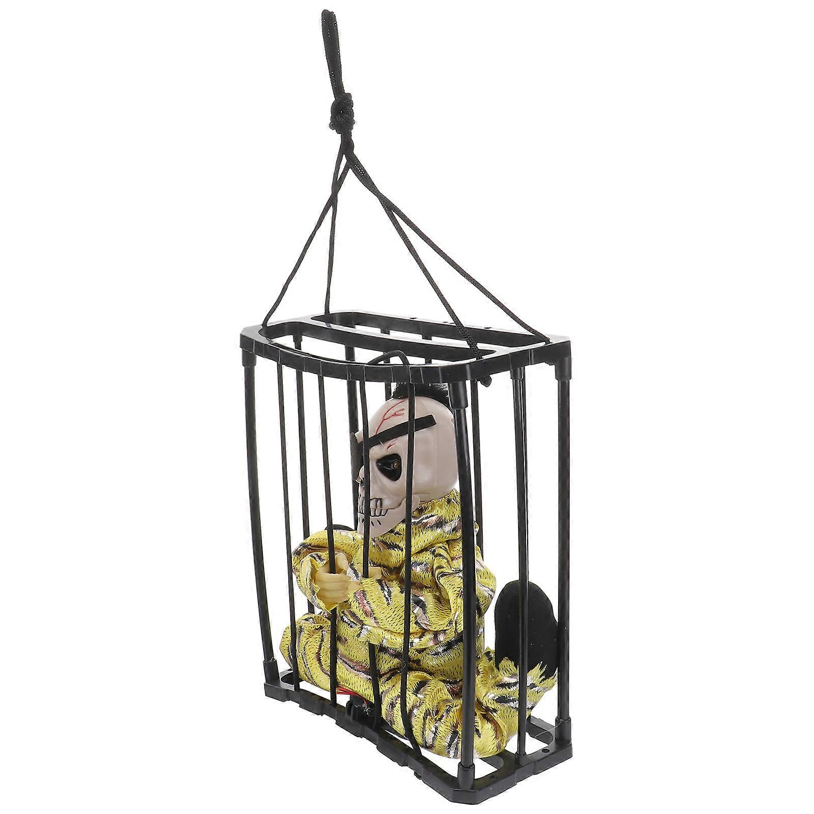 Black Prisons and Ghost Model for Halloween Party Decoration 1Pcs