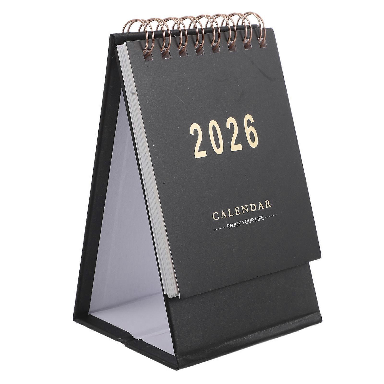 Mini Desk Calendar 2026 Standing Flip Desktop Calendar for Home Office Use 4Pcs