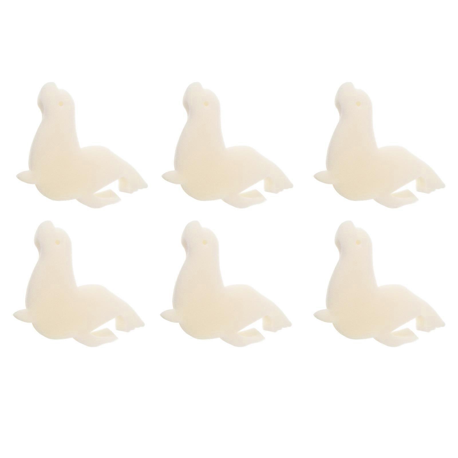 Pool Filtering Sponge 6Pcs White Strong Oil Absorption Sponge for Pools