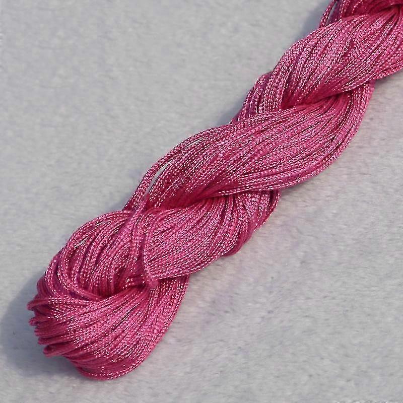 Home Party Supplies Chinese Knot Braided String DIY Macrame Cord 20m High Quality Tassels 1.0mm Beading String Bracelet Nylon Cord Thread Popular 2025