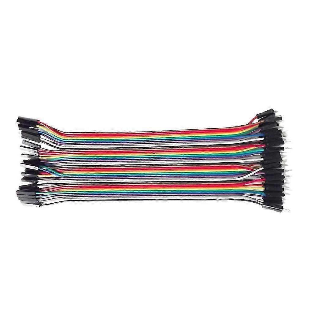 2025 Dupont line 40pcs Multicolor Dupont Wire 40pin Male to Female, Breadboard Jumper Wires Ribbon Cables Kit pour