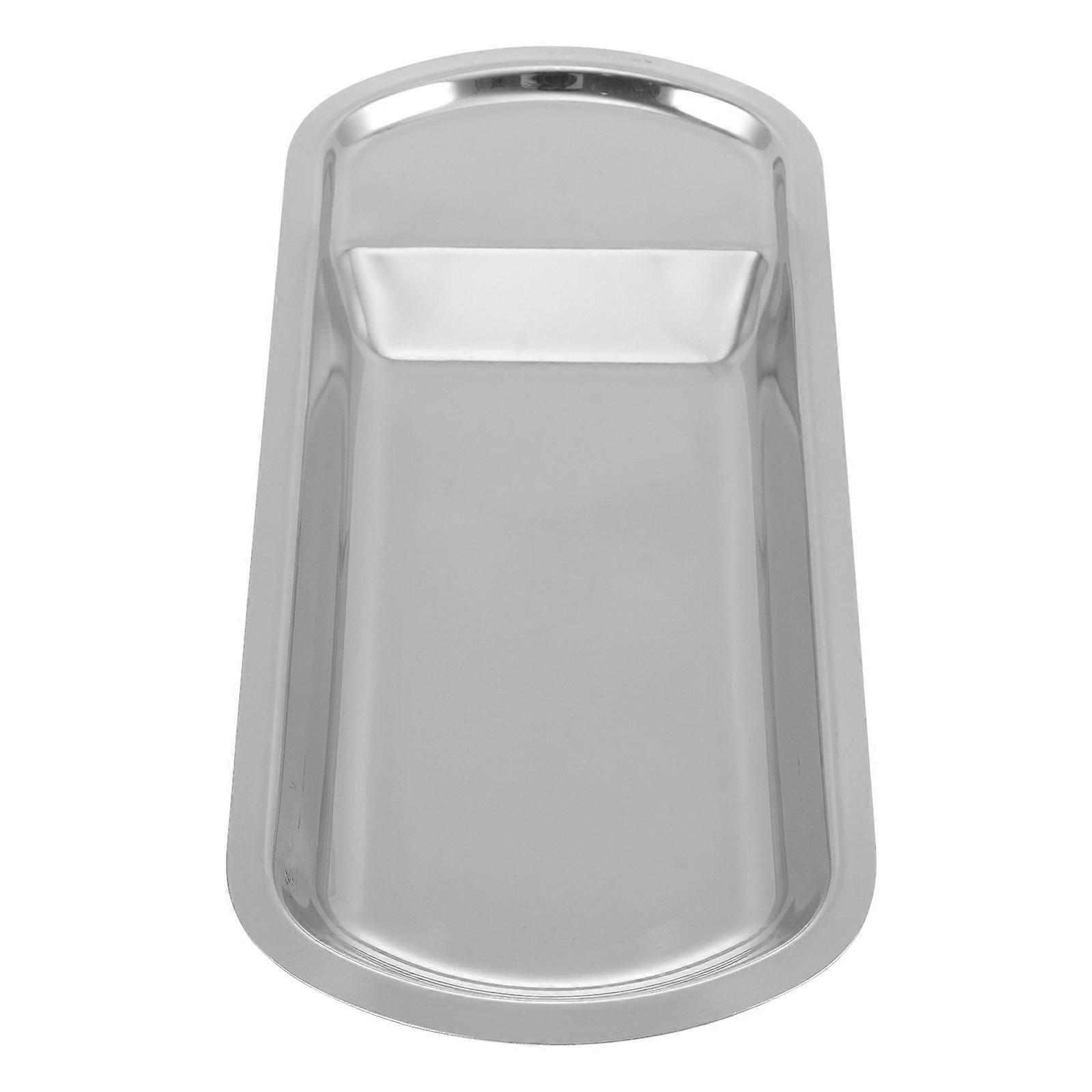 Stainless Steel Serving Tray for Kitchen Use with 1Pcs Multi-Functional Spoon Ladle Plate