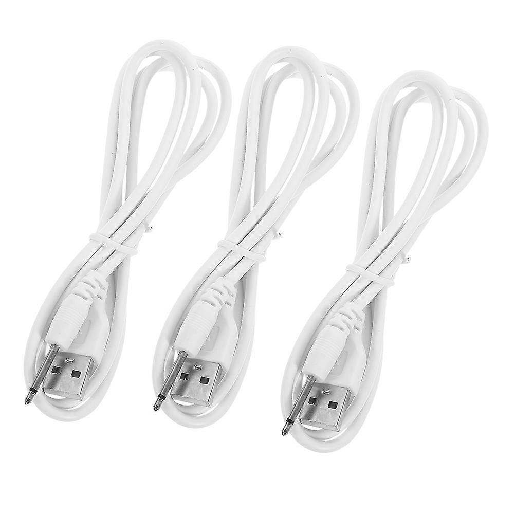 USB to Dc Charging Cable Replacement Cord for Beauty Devices 3Pcs