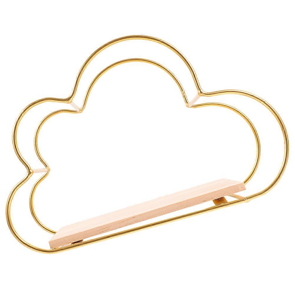 Wall Mounted Cloud Shelf Storage Holder 2Pcs for Living Room Use