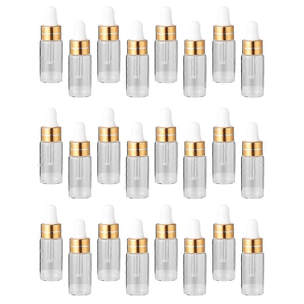 Glass Essential Oil Bottle Dropper for Storage Use 50Pcs 3ml Refillable Vials