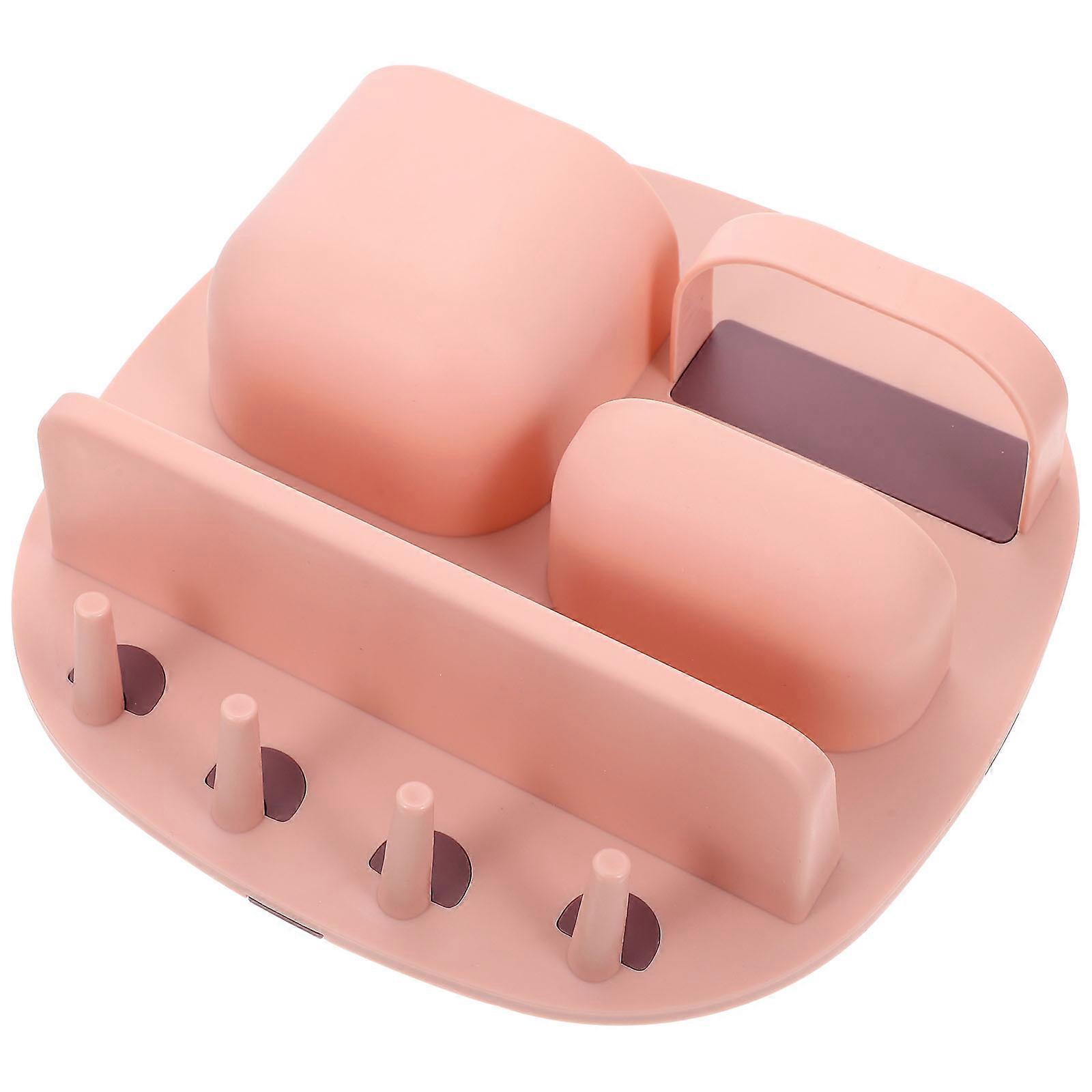 Bathroom Organizer Wall Mounted Storage Box for Home Use 5Pcs Set