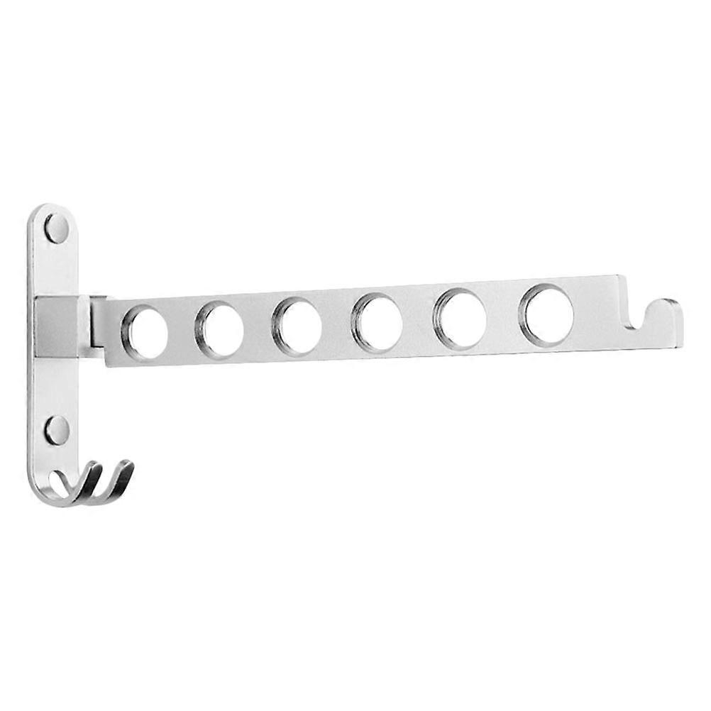 Wall Mounted Clothes Drying Rack Holder for Laundry 2Sets Silver